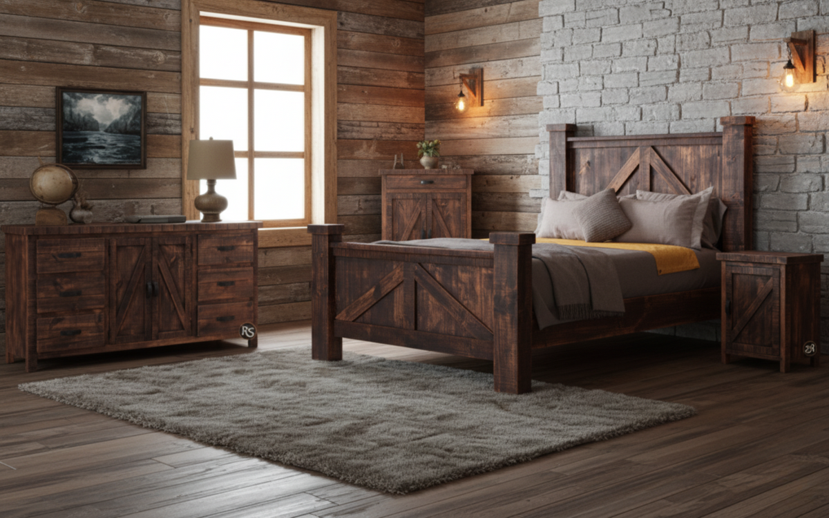 rustic kitchen set ＋ マスターベッドルーム RUSTIC RANCH BEDROOM SET – The Rustic Mile