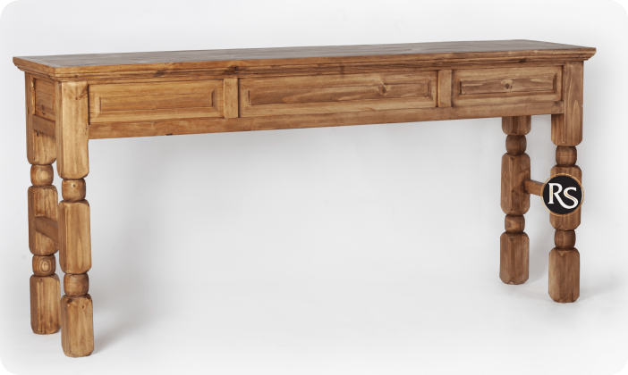 TRADITIONAL DROP SIDE SOFA TABLE - The Rustic Mile