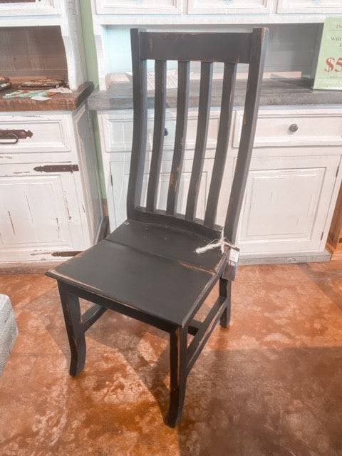 TRADITIONAL SANTA RITA CHAIR W/ ANTIQUE BLACK STAIN - The Rustic Mile