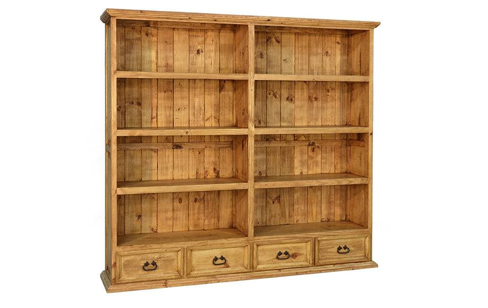 TRADITIONAL 4 DRAWER BOOKCASE - The Rustic Mile