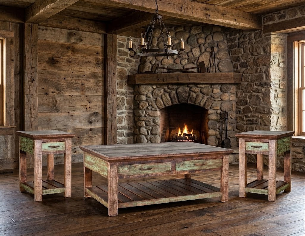 CABANA COFFEE TABLE AND TWO END TABLES – The Rustic Mile