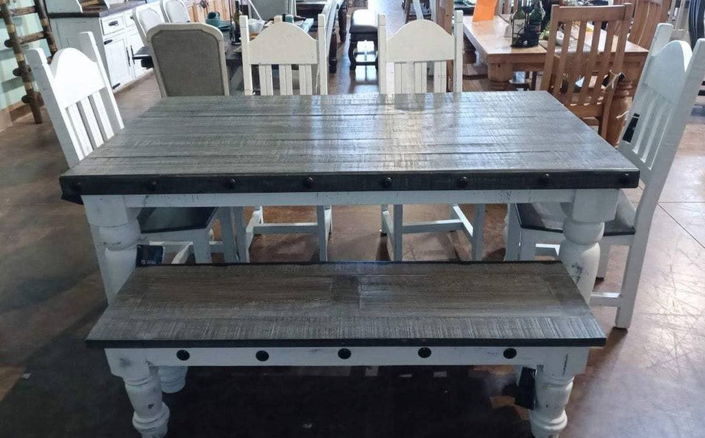 RUSTIC 6 FT SANTA RITA DINING SET - The Rustic Mile