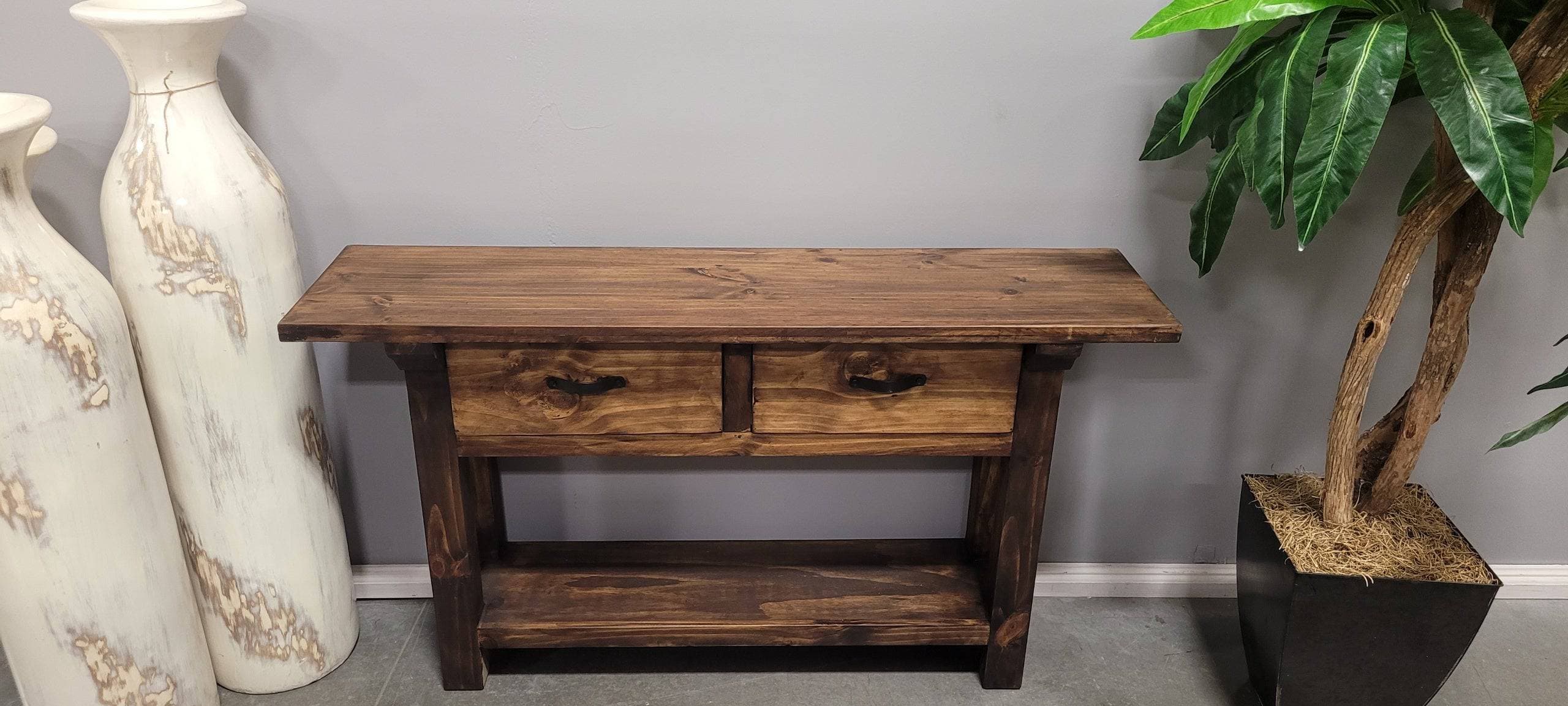 RUSTIC CANYON 2 DRAWER SOFA TABLE The Rustic Mile