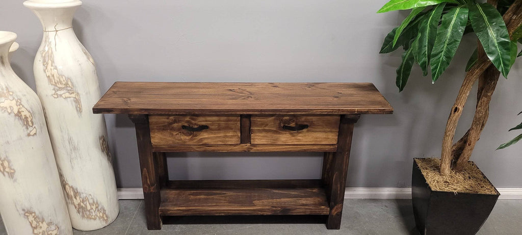 RUSTIC CANYON 2 DRAWER SOFA TABLE - The Rustic Mile