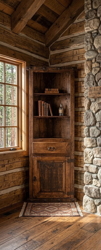 Rustic Bar Bookcase BOOKCASE – The Rustic Mile