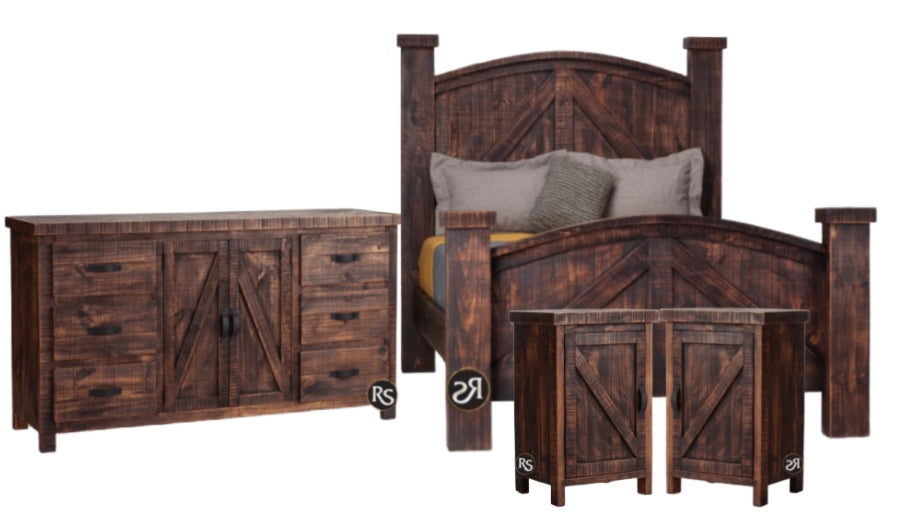 RUSTIC RANCH MANSION BEDROOM SET - The Rustic Mile
