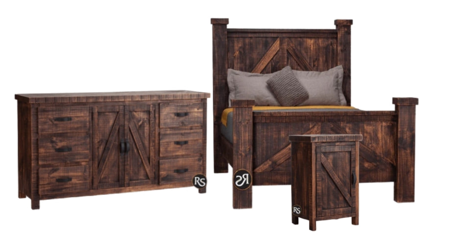 RUSTIC RANCH 3PC BEDROOM SET - The Rustic Mile