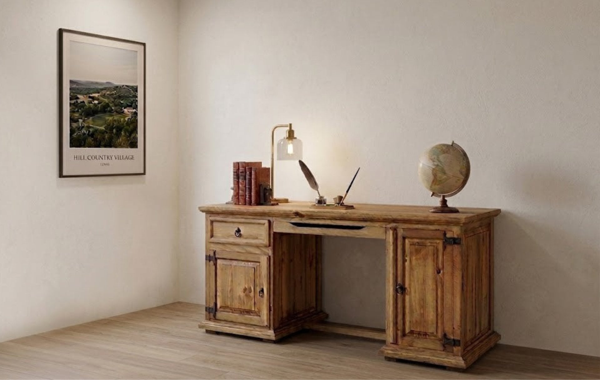 Rustic Southern Computer Desktop TRADITIONAL COMPUTER DESK โ The Rustic Mile