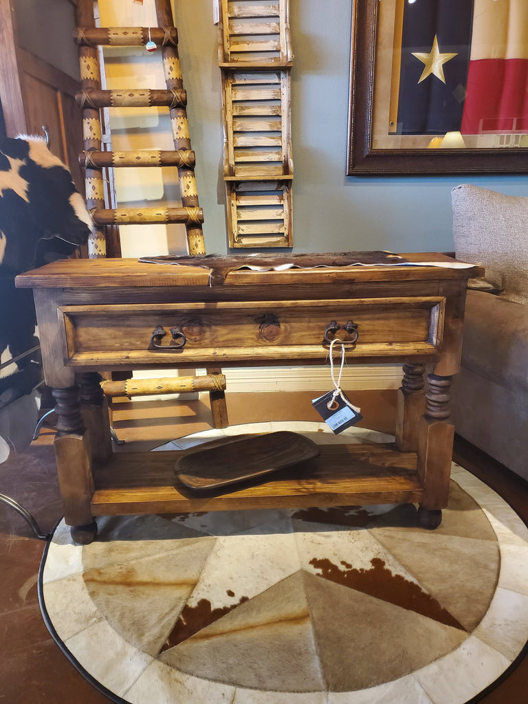TRADITIONAL LYON 1 DRAWER SOFA TABLE - The Rustic Mile