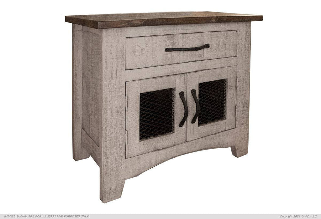 PUEBLO GRAY NIGHTSTAND - The Rustic Mile