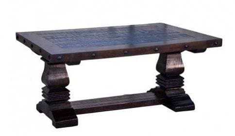 GRAND HACIENDA PEDESTAL COFFEE TABLE - The Rustic Mile