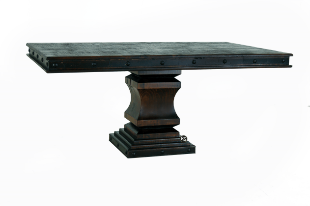 GRAND HACIENDA 6FT PEDESTAL DINING ROOM TABLE - The Rustic Mile