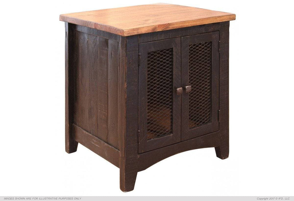 BLACK PUEBLO END TABLE - The Rustic Mile