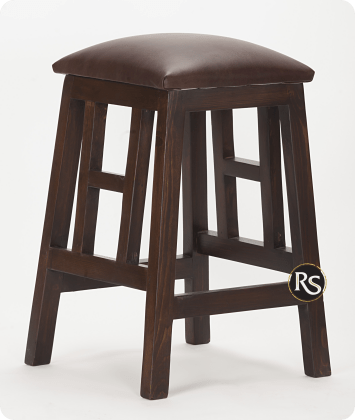 GRAND HACIENDA 24" STOOL WITH CUSHION - The Rustic Mile