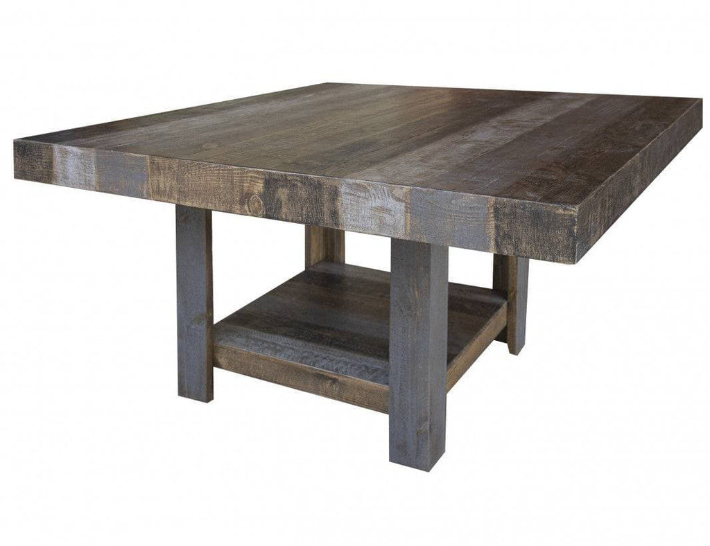 LOFT BROWN 54" SQUARE DINING SET - The Rustic Mile