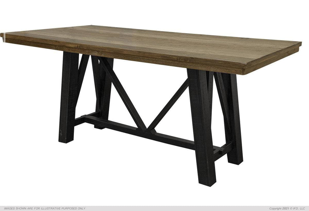 LOFT BROWN COUNTER HEIGHT TABLE - The Rustic Mile