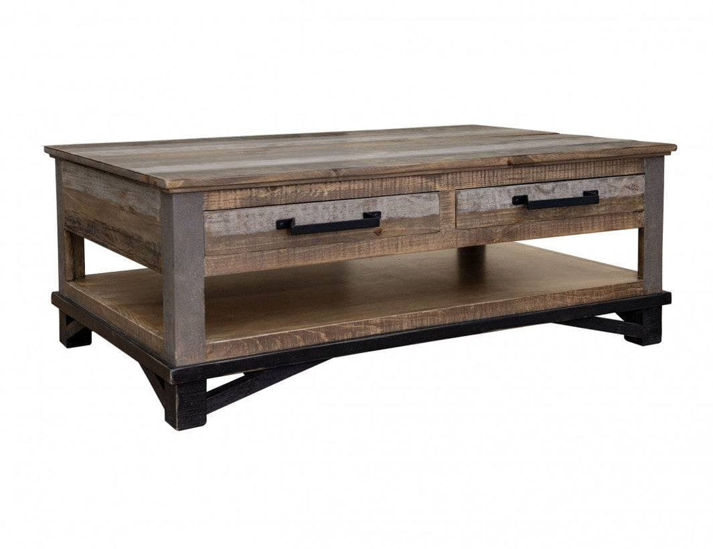 LOFT BROWN COCKTAIL TABLE - The Rustic Mile