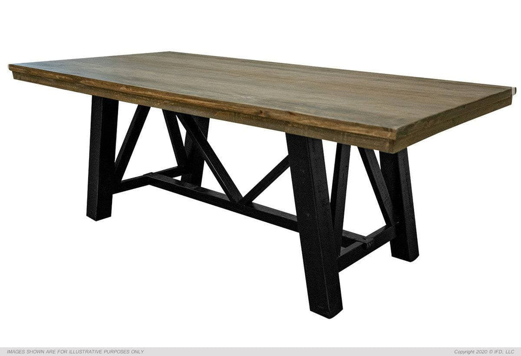 LOFT BROWN DINING TABLE - The Rustic Mile