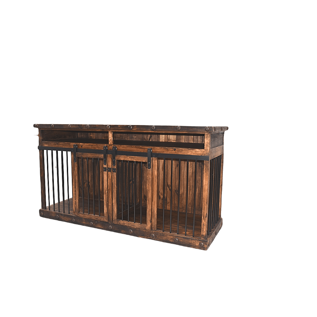 RUSTIC LARGE SIZE DOG CRATE - The Rustic Mile