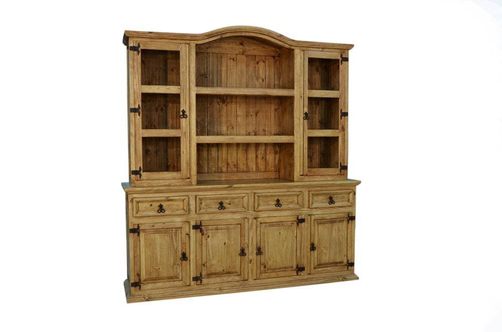 TRADITIONAL 4 DOOR BUFFET AND HUTCH - The Rustic Mile