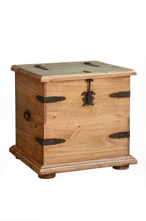 TRADITIONAL TRUNK COFFEE TABLE AND TWO END TABLES - The Rustic Mile