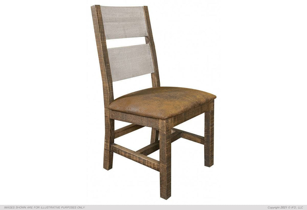 PUEBLO GREY CUSHION SIDE CHAIR - The Rustic Mile