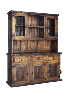 RUSTIC 3 DOOR BUFFET AND HUTCH - The Rustic Mile