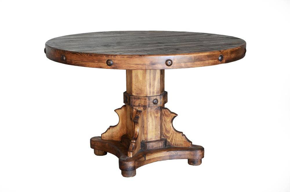 RUSTIC ROUND 50" DINING TABLE - The Rustic Mile