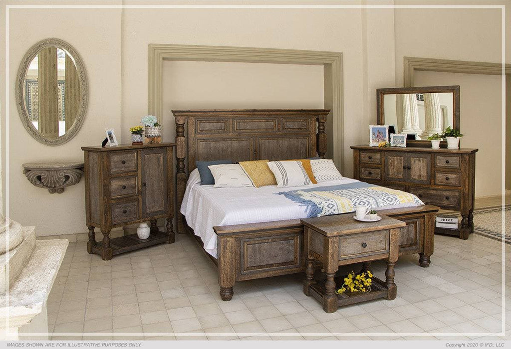 STONE BROWN BEDROOM SET - The Rustic Mile