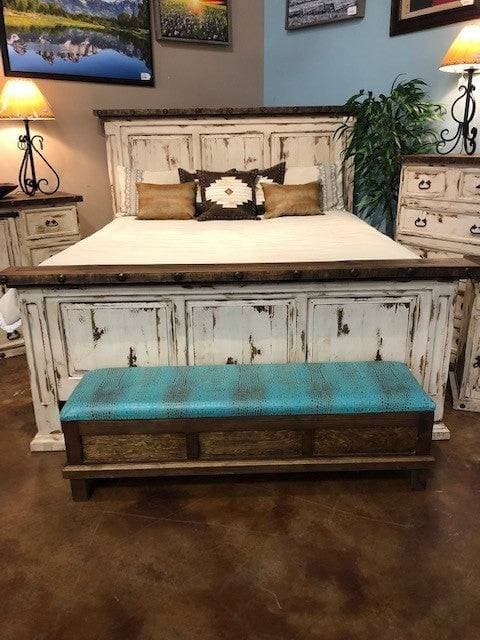 RUSTIC SANTA CRUZ OLDIE WHITE BEDROOM SET - The Rustic Mile