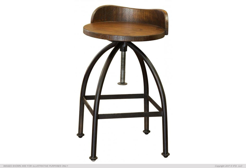 PUEBLO SWIVEL ADJUSTABLE STOOL - The Rustic Mile