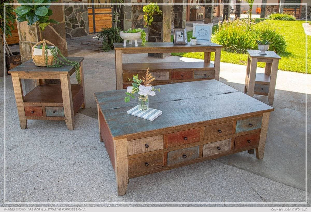 ANTIQUE COFFEE TABLE AND TWO END TABLES - The Rustic Mile