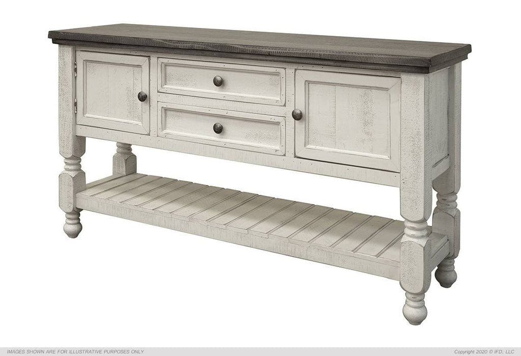 STONE DRAWER COFFEE TABLE AND TWO END TABLES - The Rustic Mile