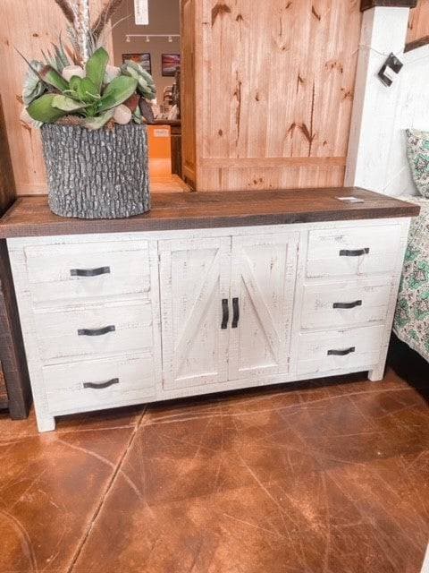RUSTIC RANCH DRESSER W/ NEVADA STAIN - The Rustic Mile