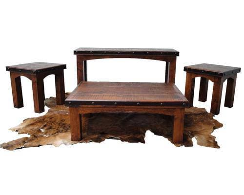 GRAND HACIENDA BOVEDA COFFEE TABLE AND 2 END TABLES SET - The Rustic Mile