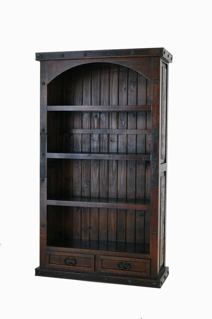 GRAND HACIENDA ARCH 2 DRAWER BOOKCASE - The Rustic Mile