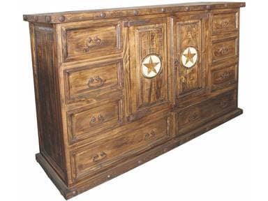 RUSTIC EXTRA-LARGE DRESSER W/ MARBLE STAR - The Rustic Mile