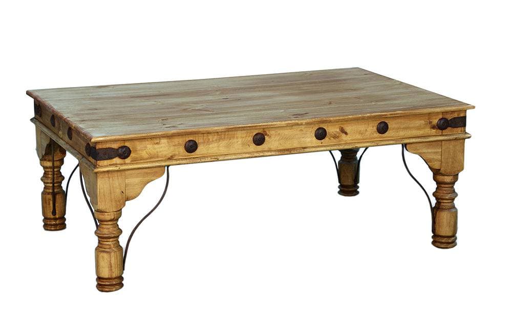 TRADITIONAL INDIAN COFFEE TABLE AND TWO END TABLES - The Rustic Mile