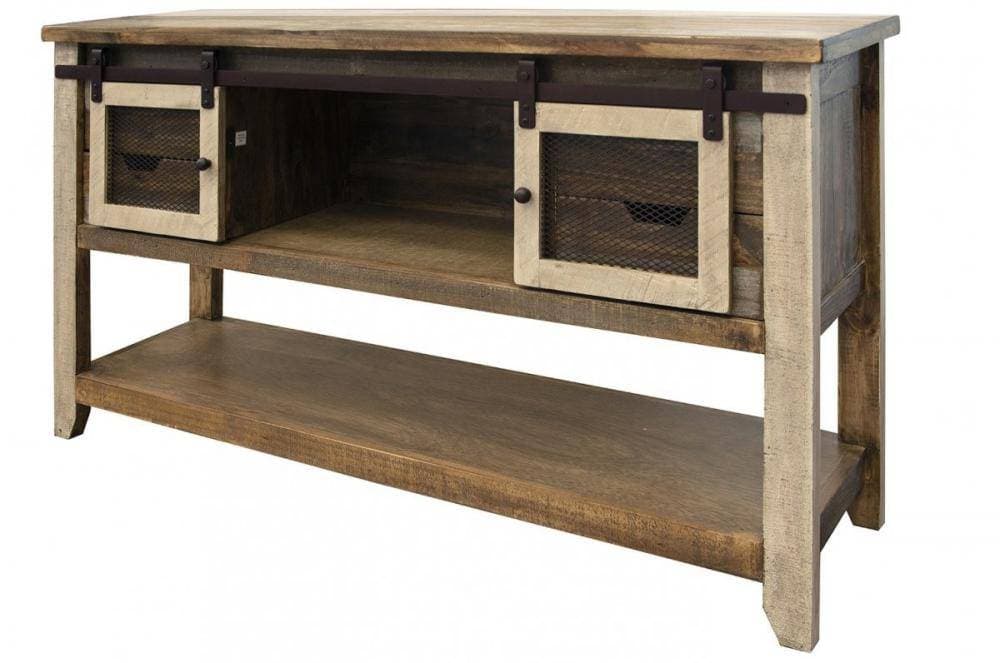 NEW ANTIQUE BARN DOOR SOFA TABLE - The Rustic Mile