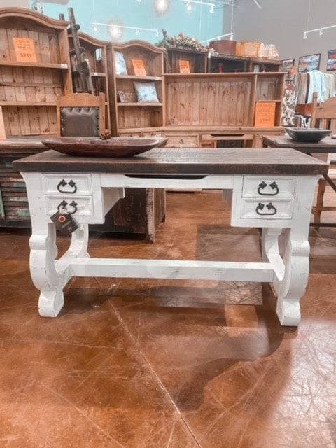 RUSTIC SANTA RITA DESK W/ NEVADA STAIN - The Rustic Mile