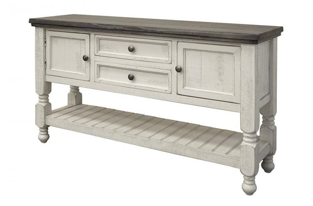 STONE SOFA TABLE WITH STORAGE - The Rustic Mile