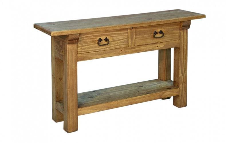 TRADITIONAL 2 DRAWER SOFA TABLE - The Rustic Mile