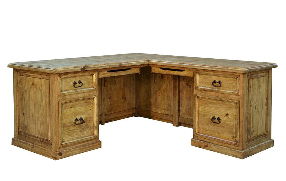 TRADITIONAL "L" SHAPED DESK - The Rustic Mile