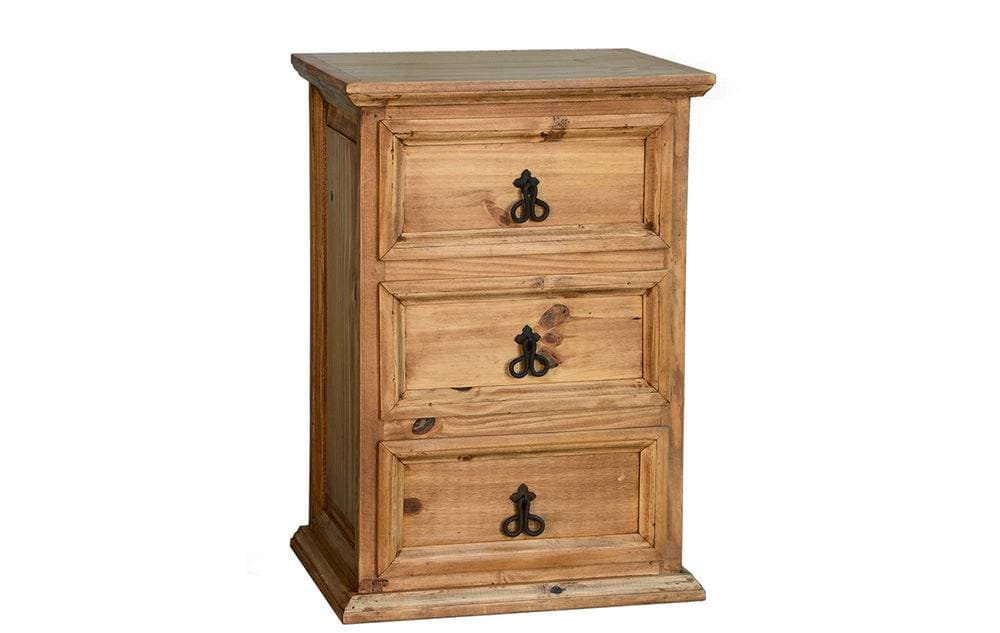TRADITIONAL 3 DRAWER NIGHTSTAND - The Rustic Mile